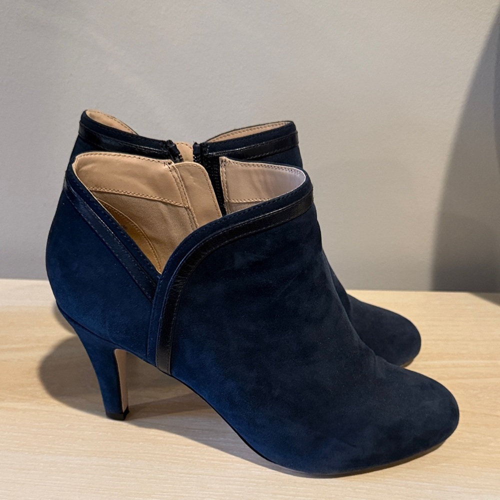 Sole Society Navy Ankle Booties - Picture 2 of 3